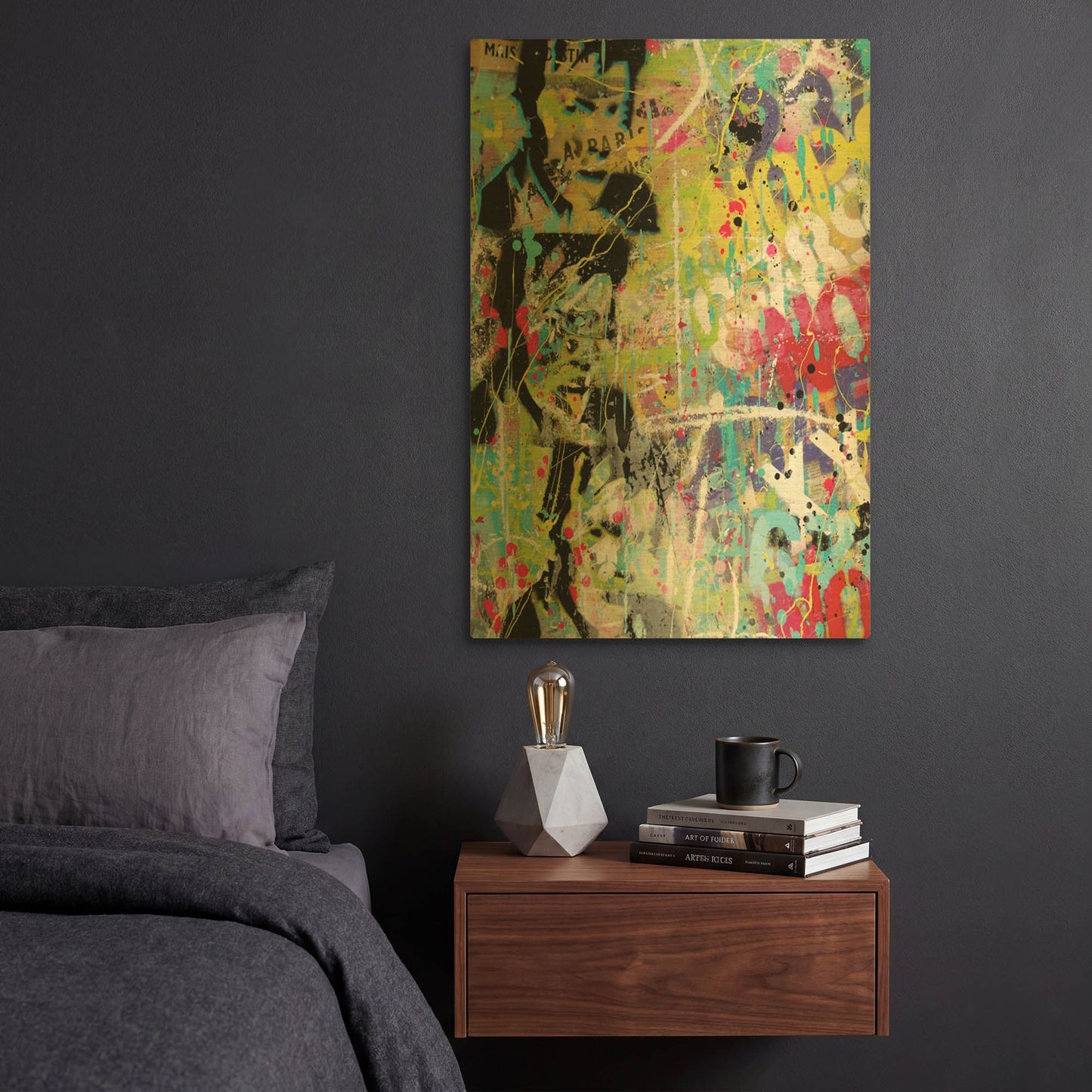 'Him' By David Drioton Gold Metal Wall Art
