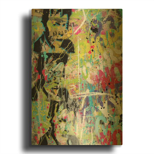 'Him' By David Drioton Gold Metal Wall Art