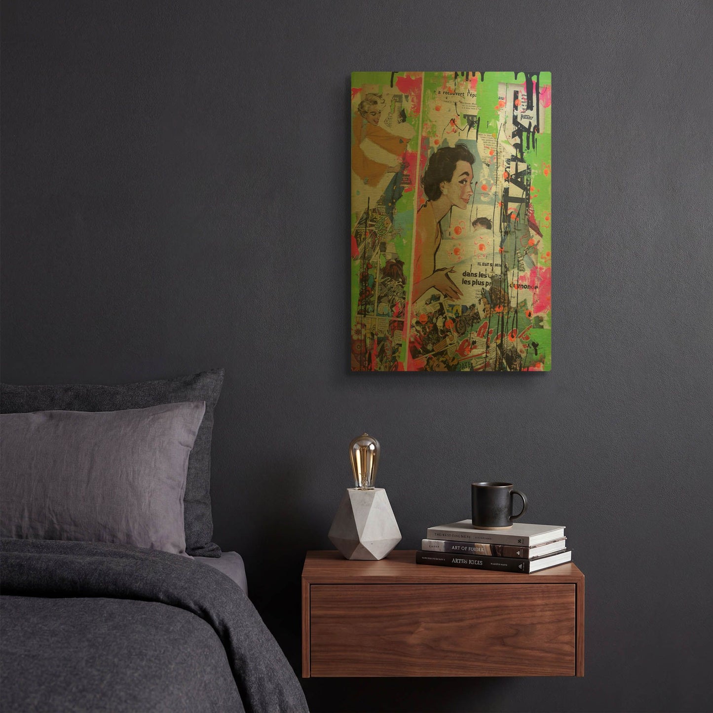'Loving Mom' By David Drioton Gold Metal Wall Art