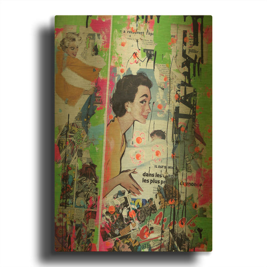 'Loving Mom' By David Drioton Gold Metal Wall Art