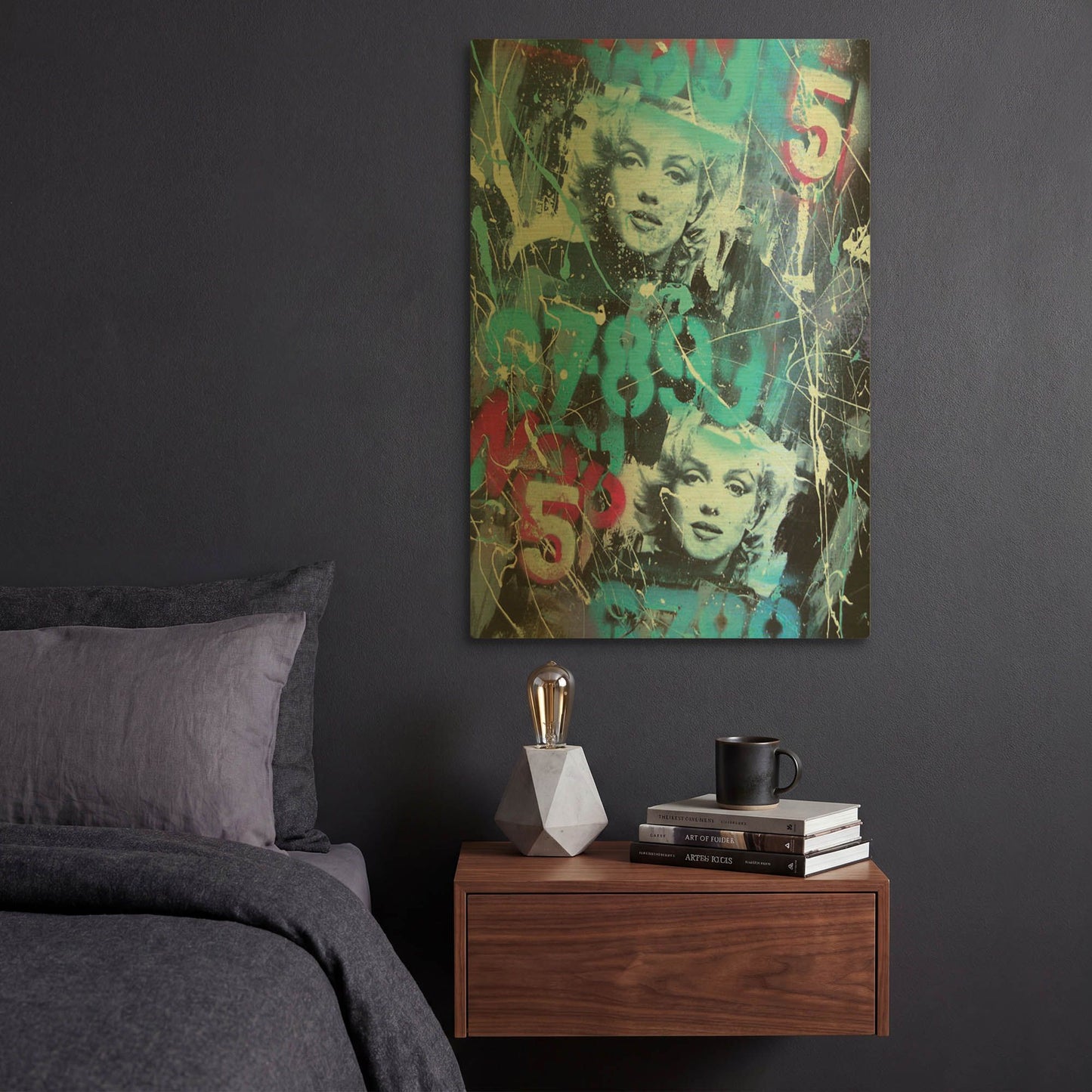 'Monroe Street 2' By David Drioton Gold Metal Wall Art