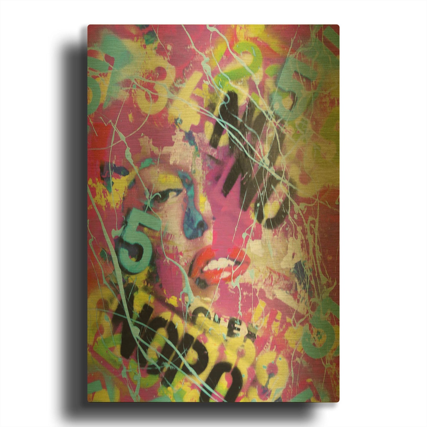'Monroe Street 3' By David Drioton Gold Metal Wall Art