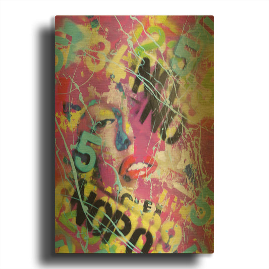 'Monroe Street 3' By David Drioton Gold Metal Wall Art