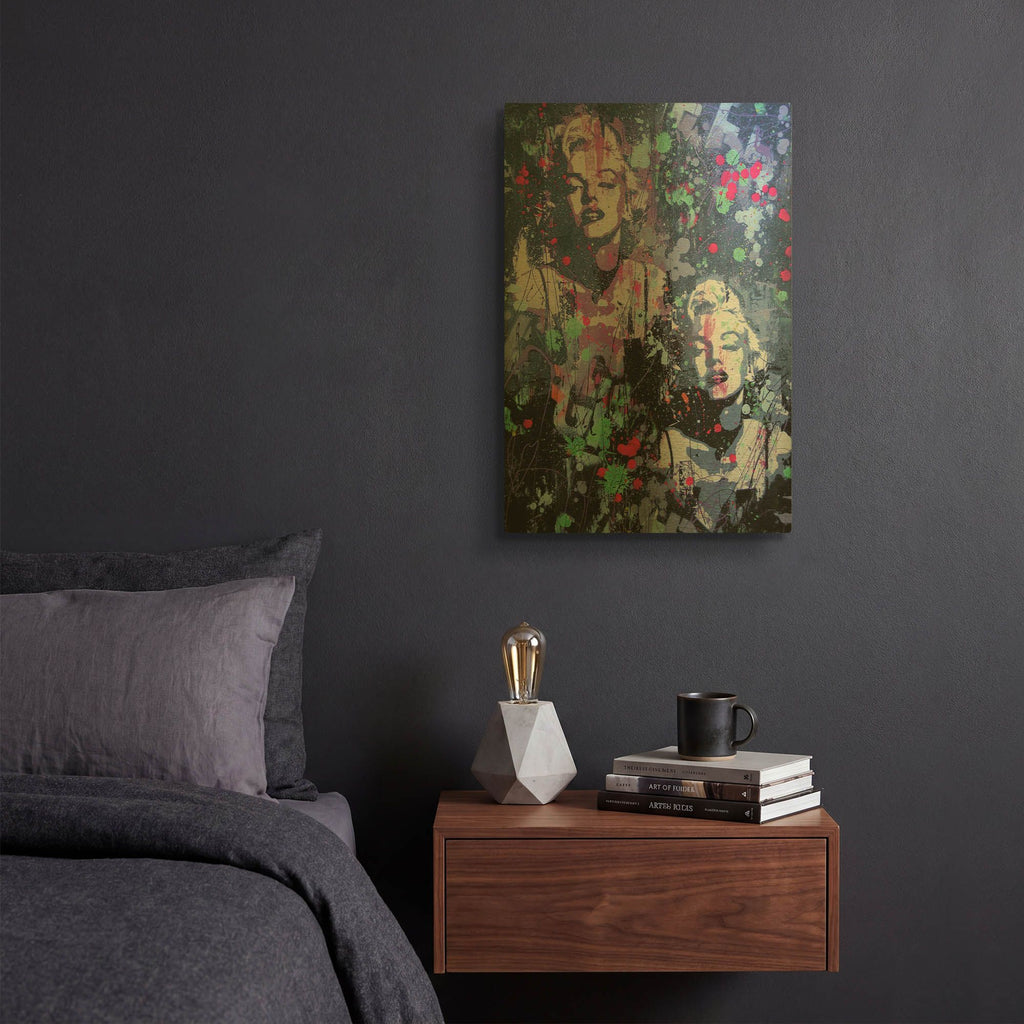 'Monroe Street' By David Drioton Gold Metal Wall Art