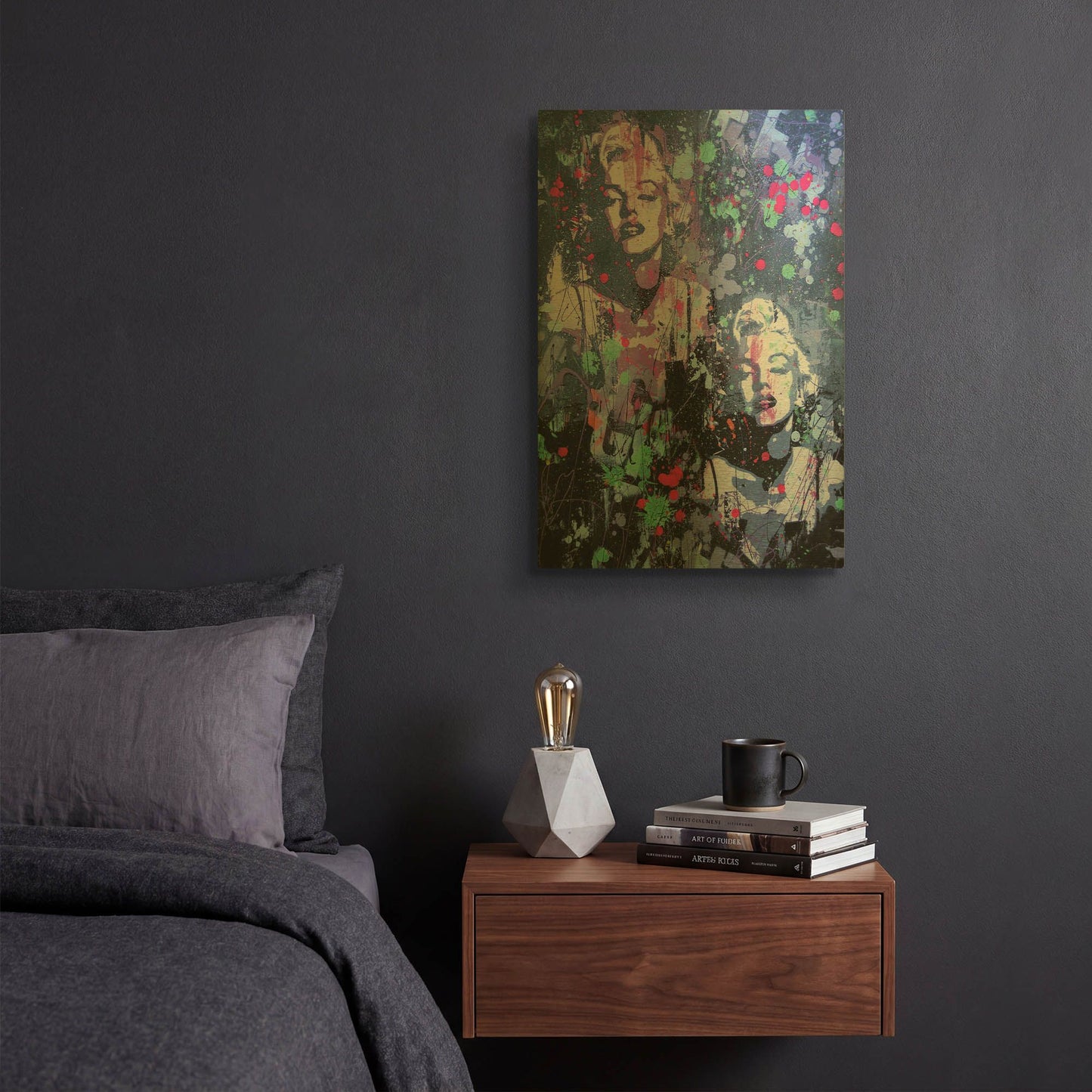 'Monroe Street' By David Drioton Gold Metal Wall Art
