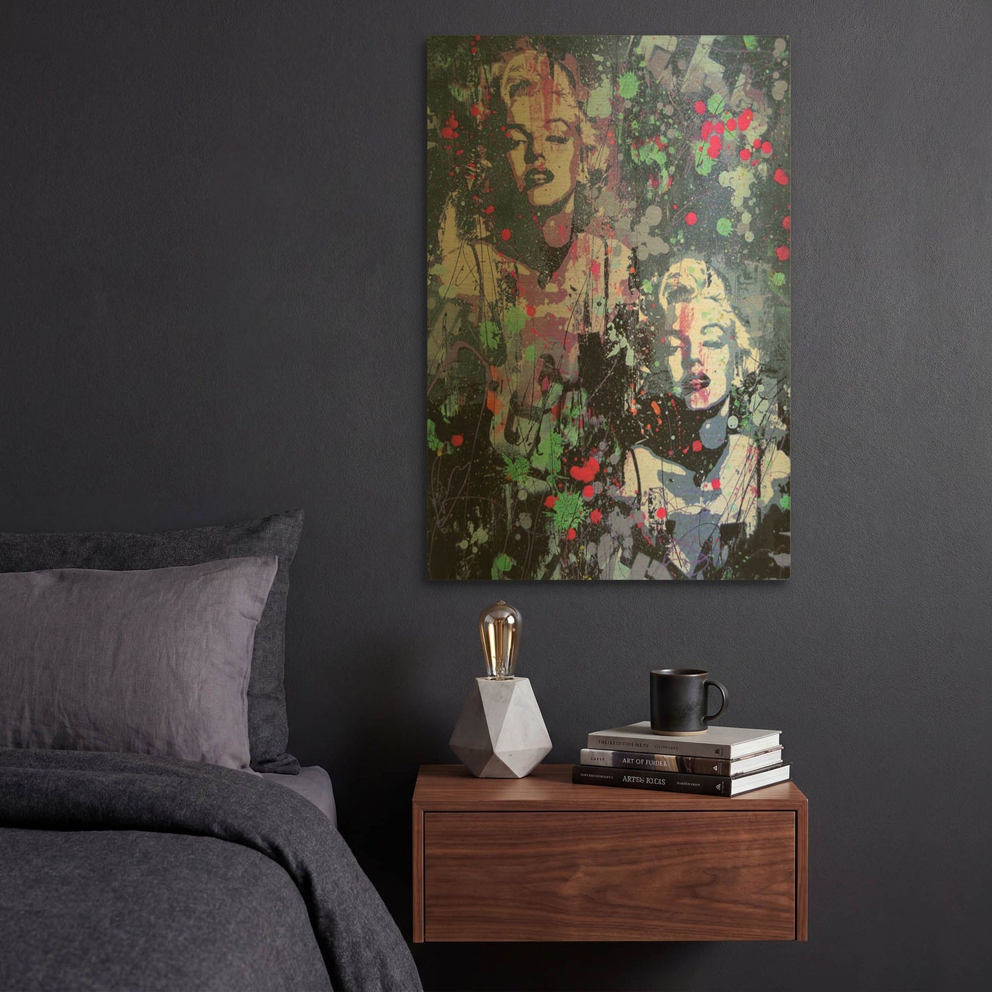 'Monroe Street' By David Drioton Gold Metal Wall Art