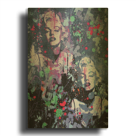 'Monroe Street' By David Drioton Gold Metal Wall Art