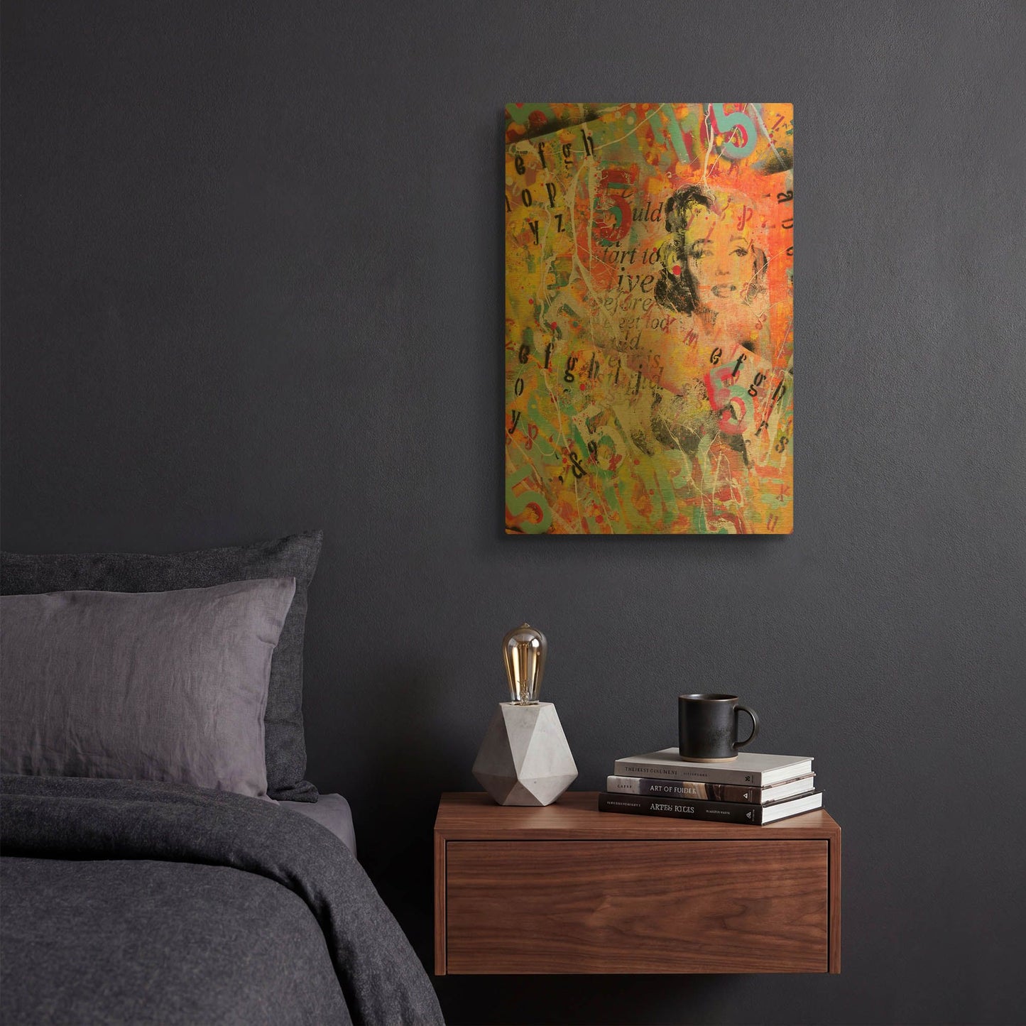 'Monroe Strret' By David Drioton Gold Metal Wall Art