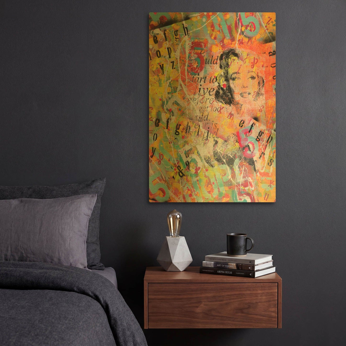 'Monroe Strret' By David Drioton Gold Metal Wall Art