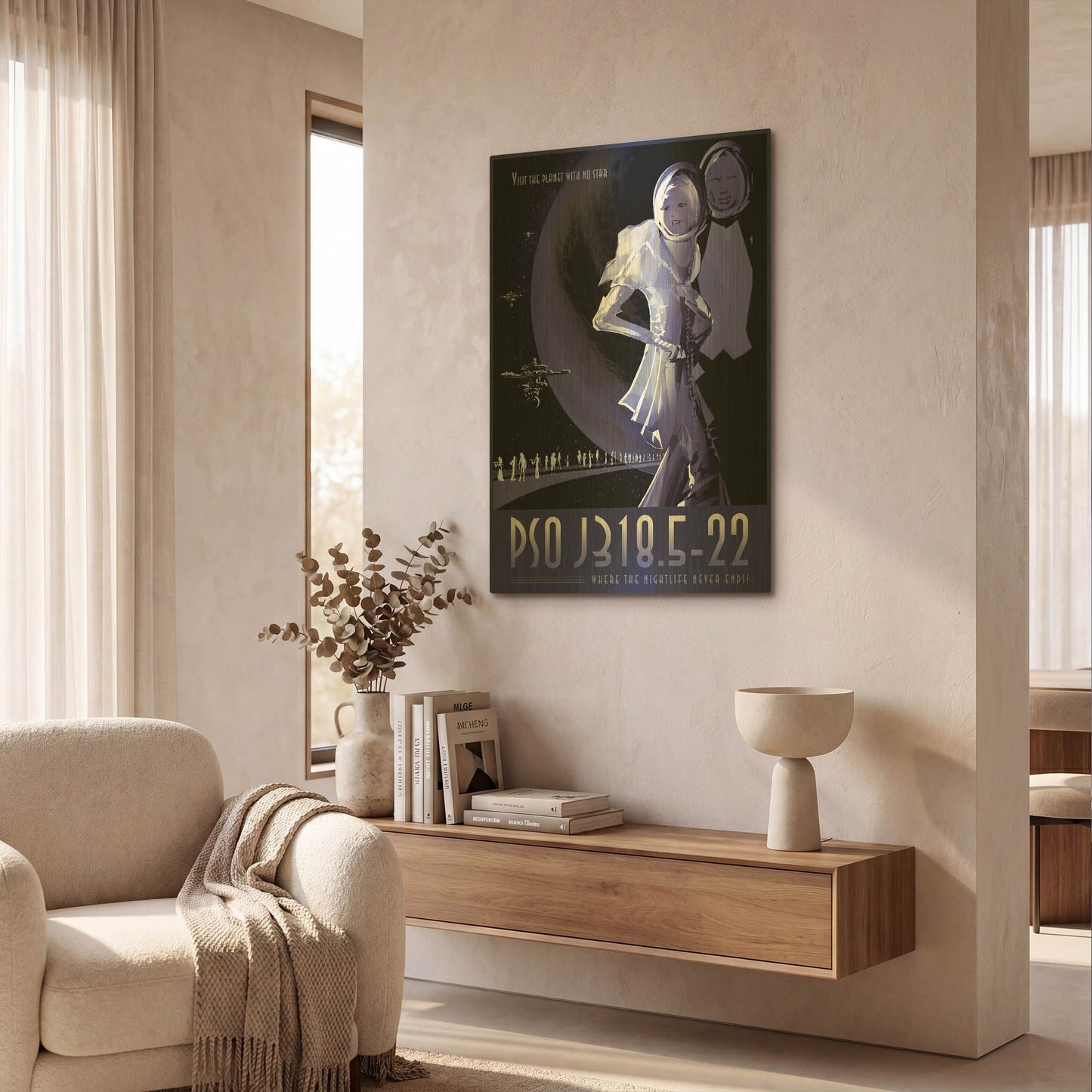 'Psoj318' By NASA Posters Gold Metal Wall Art