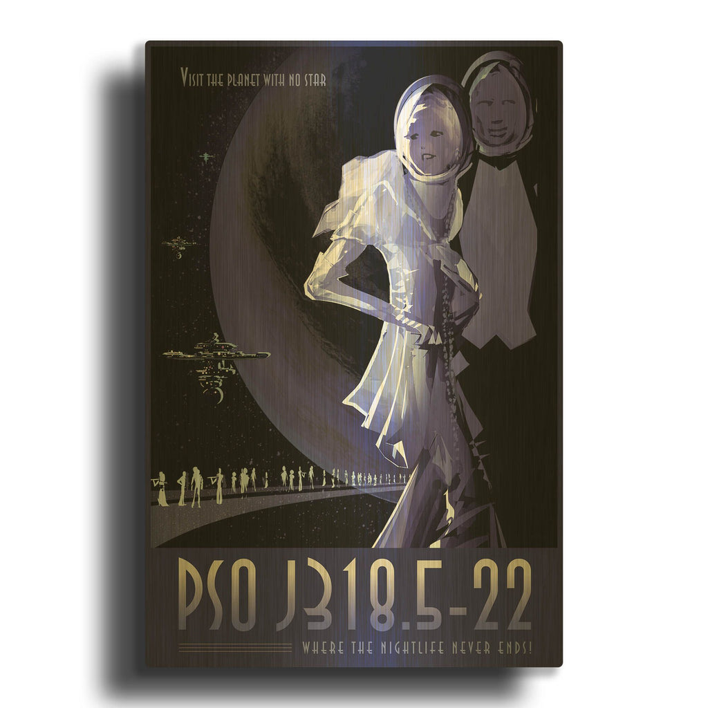 'Psoj318' By NASA Posters Gold Metal Wall Art