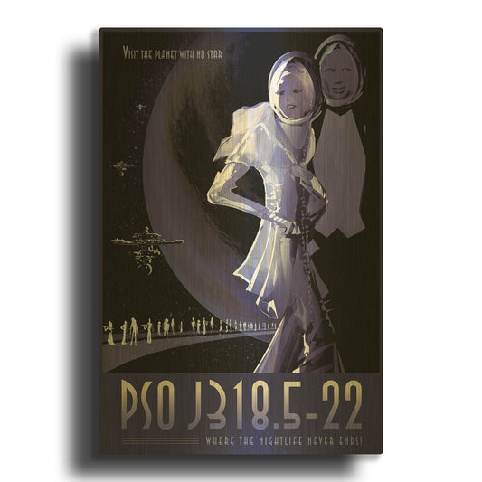 'Psoj318' By NASA Posters Gold Metal Wall Art
