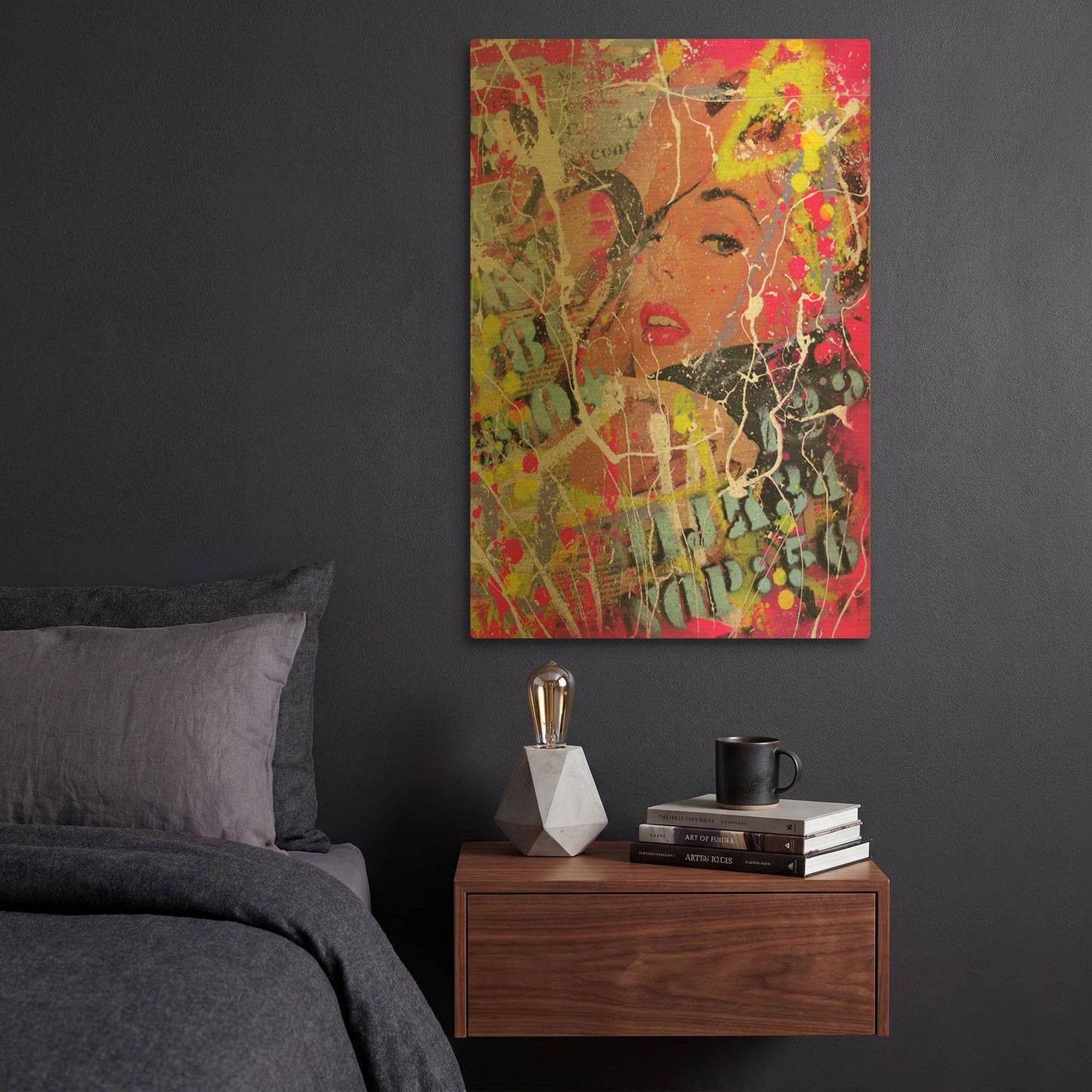 'You had me at hello' By David Drioton Gold Metal Wall Art