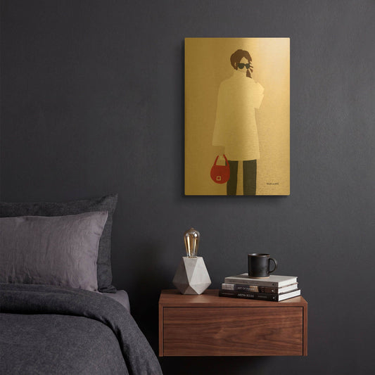 'Monday Morning' By Megan Galante Gold Metal Wall Art