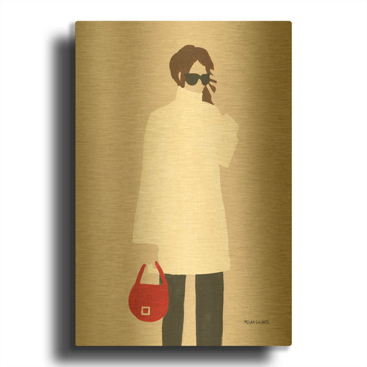 'Monday Morning' By Megan Galante Gold Metal Wall Art