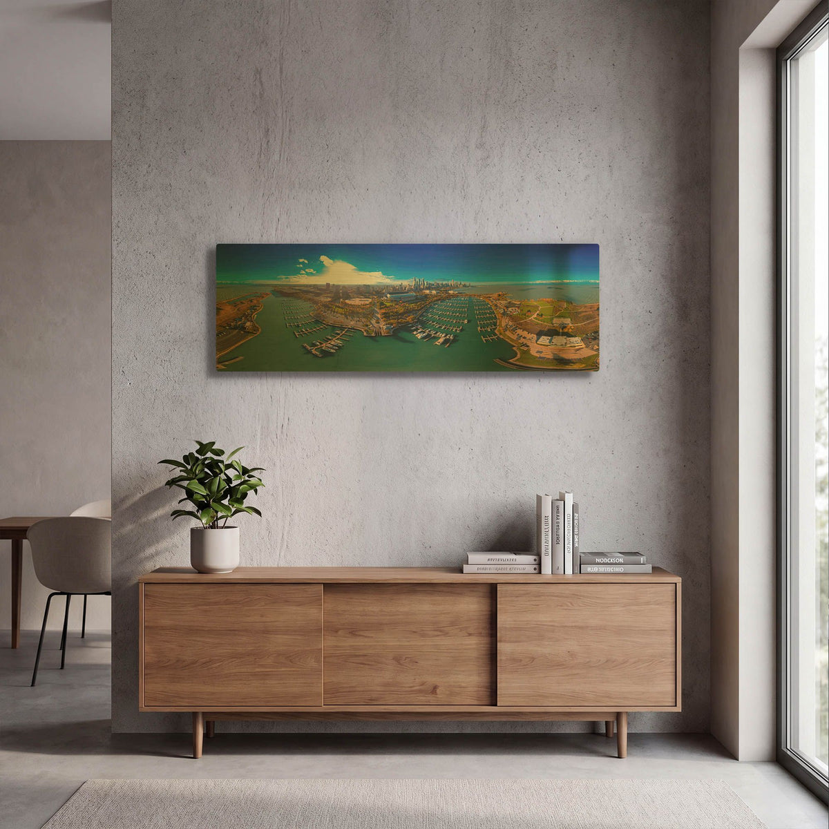 'Chicago Blues' By AKG Gold Metal Wall Art