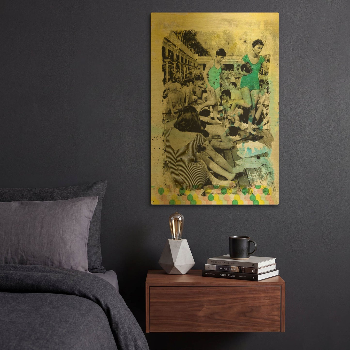 'One Piece Paris' By DB Waterman Gold Metal Wall Art