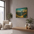 'Amazing Chicago Night' By AKG Gold Metal Wall Art