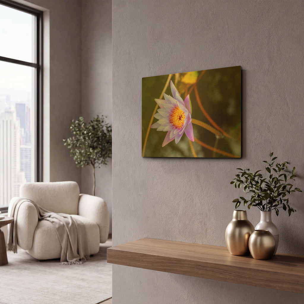 'Floral Color Theory' By AKG Gold Metal Wall Art