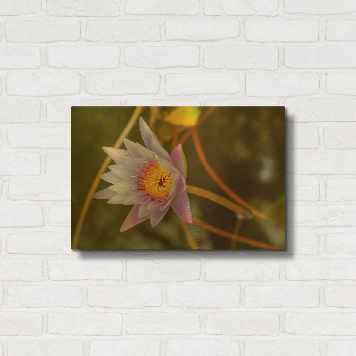 'Floral Color Theory' By AKG Gold Metal Wall Art