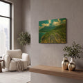 'Seychelles 2' By AKG Gold Metal Wall Art