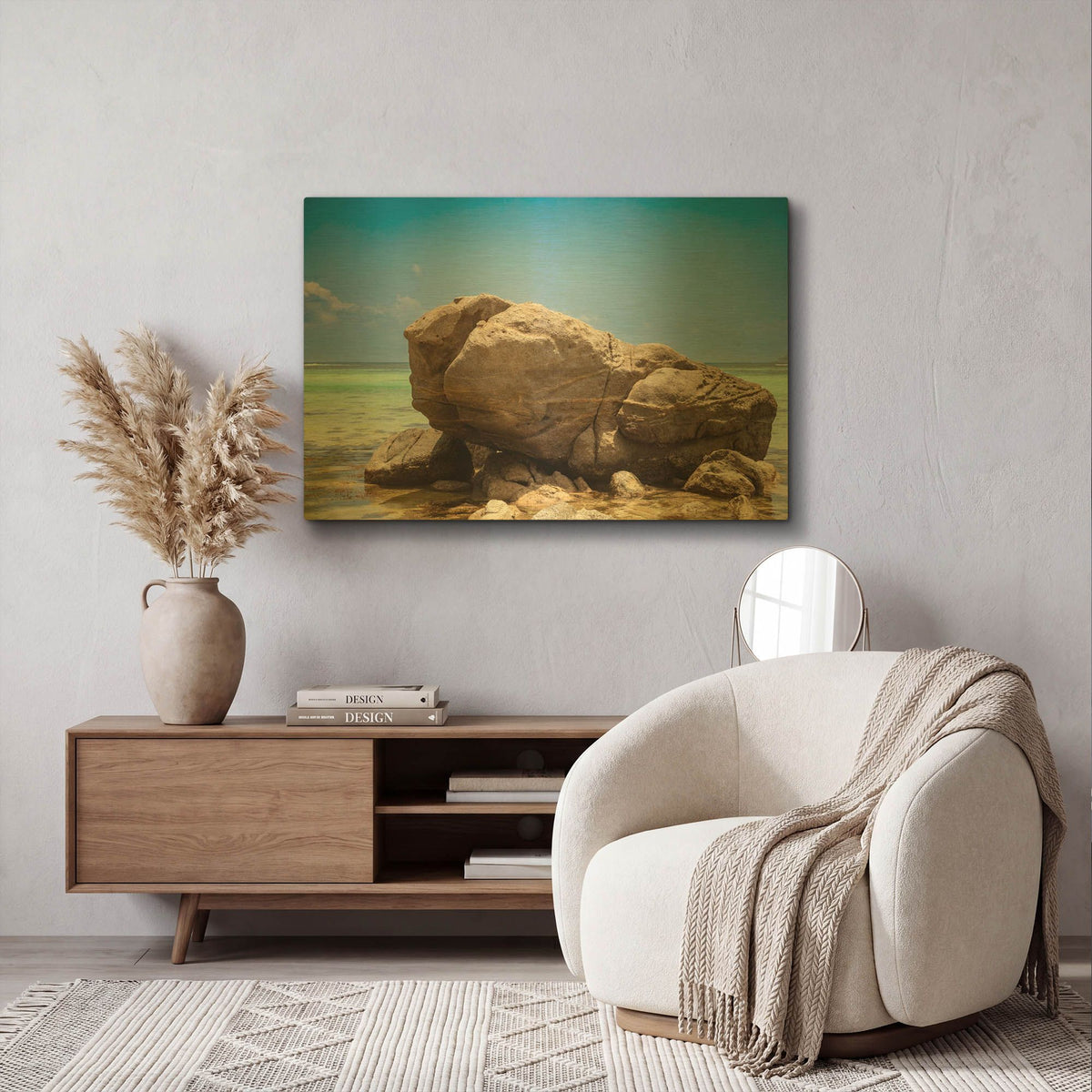 'Seychelles - Mahe' By AKG Gold Metal Wall Art