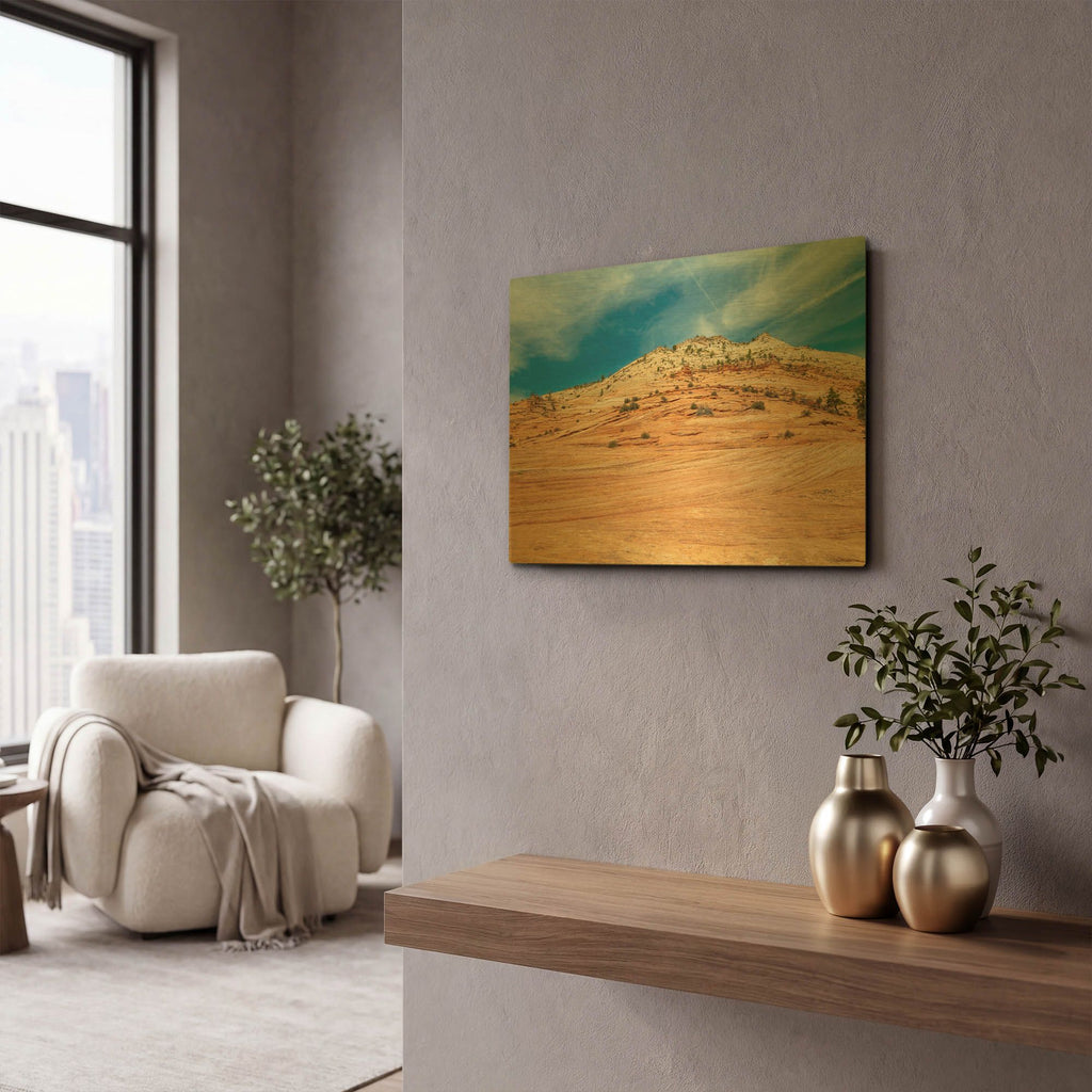 'Utah' By AKG Gold Metal Wall Art