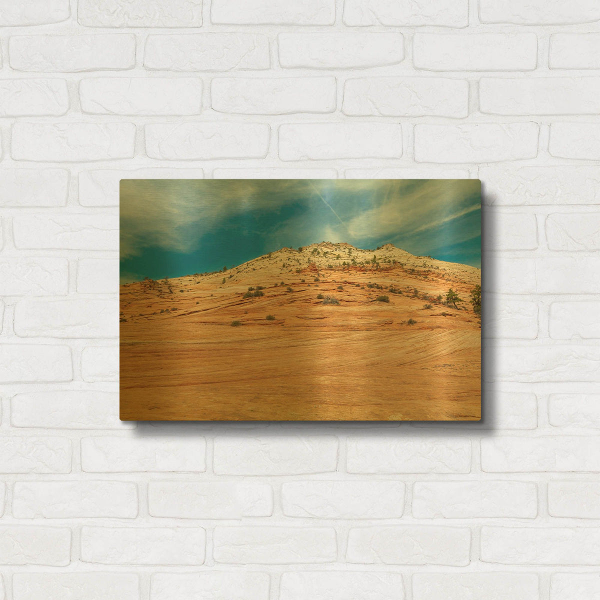 'Utah' By AKG Gold Metal Wall Art