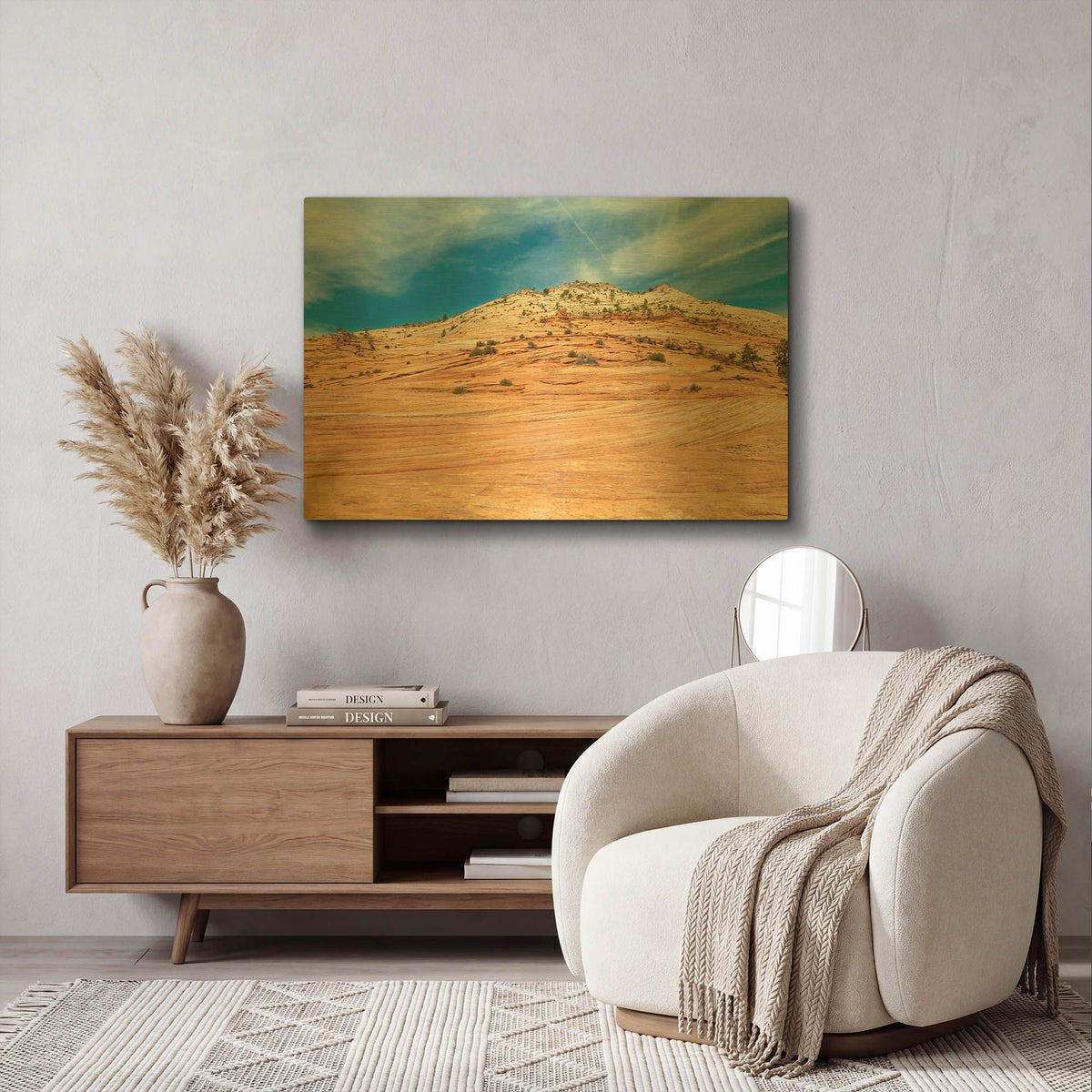 'Utah' By AKG Gold Metal Wall Art