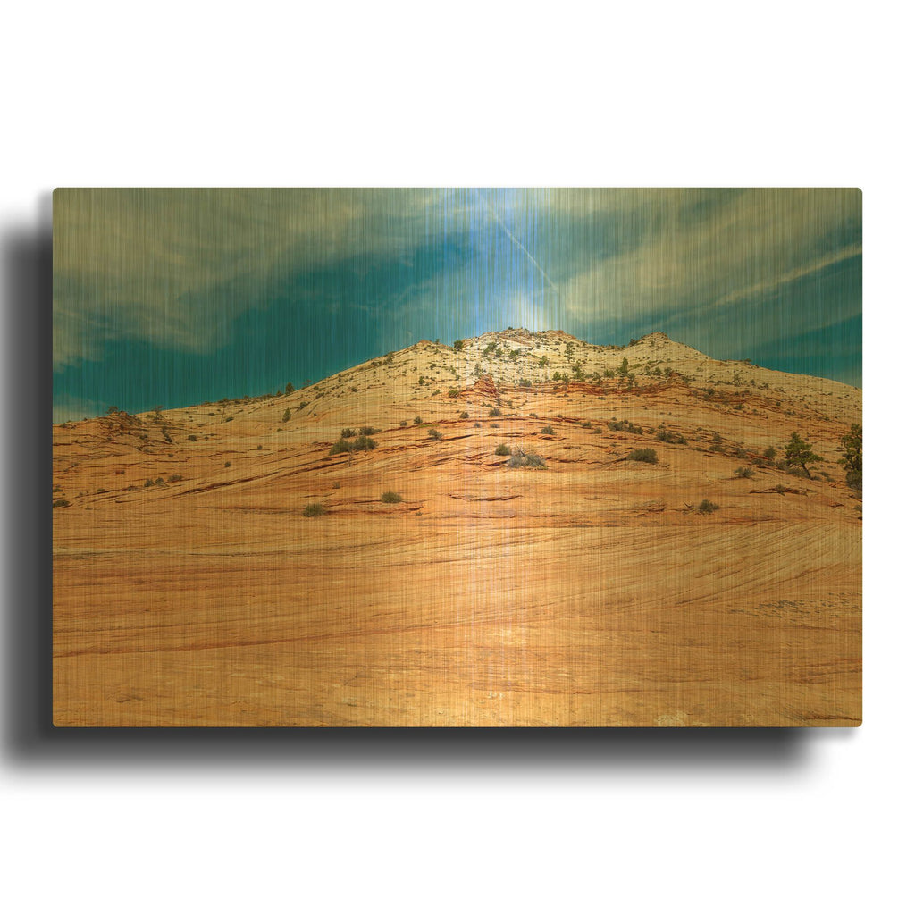 'Utah' By AKG Gold Metal Wall Art