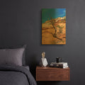 'Utah 3' By AKG Gold Metal Wall Art
