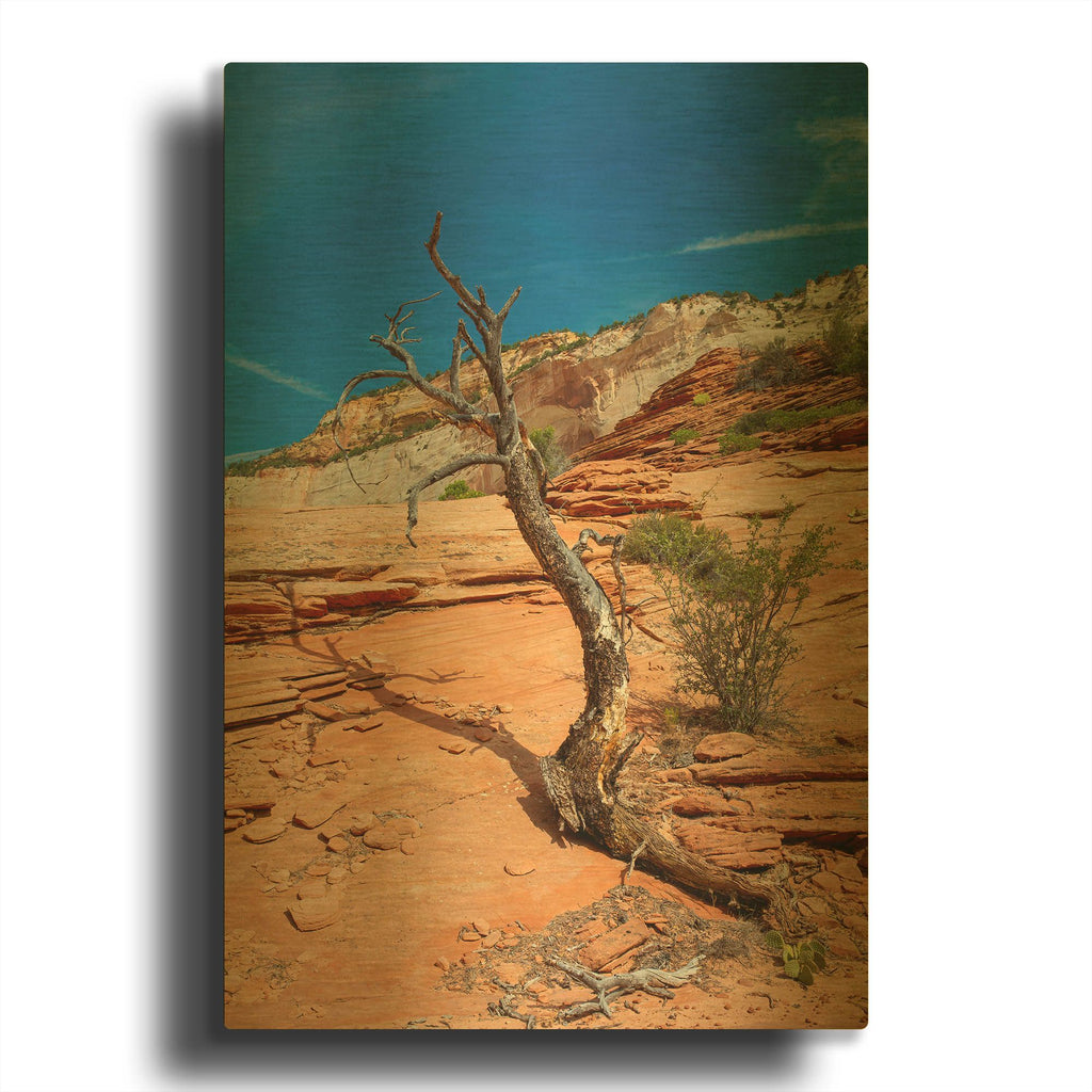 'Utah 3' By AKG Gold Metal Wall Art