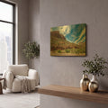 'Utah - Zion' By AKG Gold Metal Wall Art