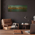 'Good Night Chicago' By AKG Gold Metal Wall Art