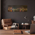'Good Night Hong Kong' By AKG Gold Metal Wall Art