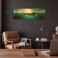 'LaDigue' By AKG Gold Metal Wall Art