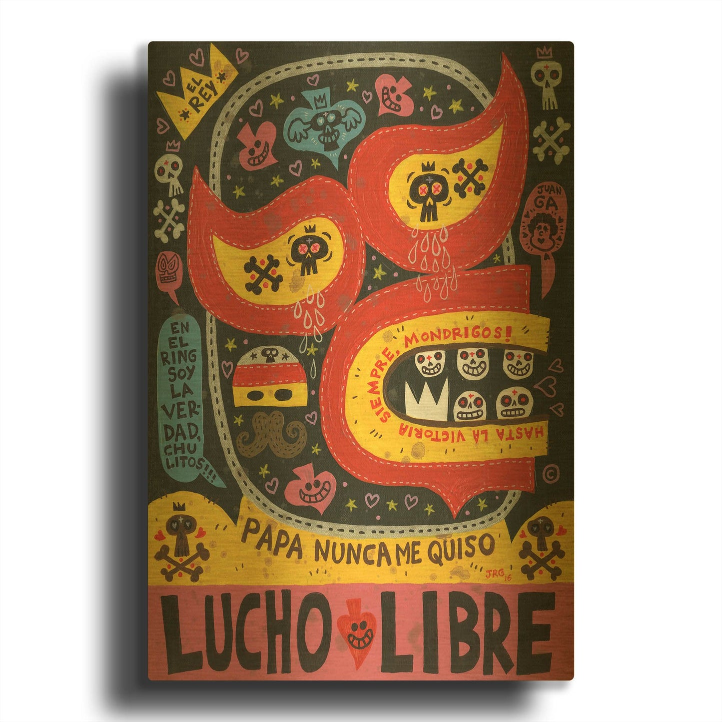 'El Fuerte G809D RAW' By Jorge R. Gutierrez Gold Metal Wall Art