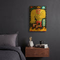 'Guru G811D RAW' By Jorge R. Gutierrez Gold Metal Wall Art