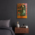 'Monstro G816D RAW' By Jorge R. Gutierrez Gold Metal Wall Art