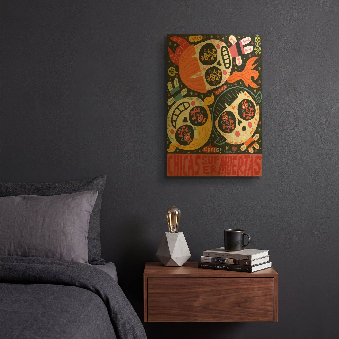 'The Holy Trinity G906D RAW' By Jorge R. Gutierrez Gold Metal Wall Art
