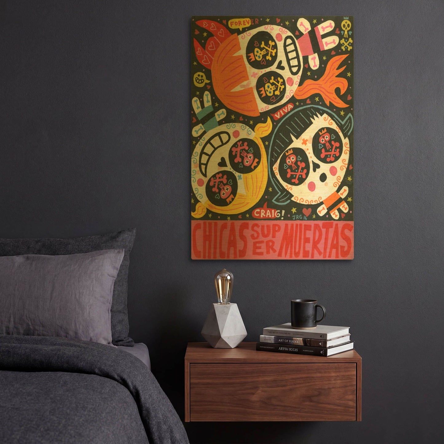 'The Holy Trinity G906D RAW' By Jorge R. Gutierrez Gold Metal Wall Art