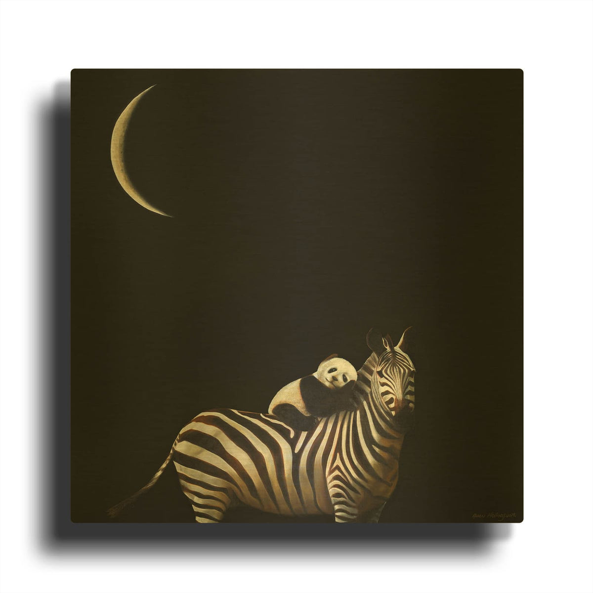 'Safe Passage No. 2' By Karen Hollingsworth Gold Metal Wall Art