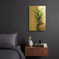 'Pineapple (color) G842D RAW' By Lexie Greer Gold Metal Wall Art