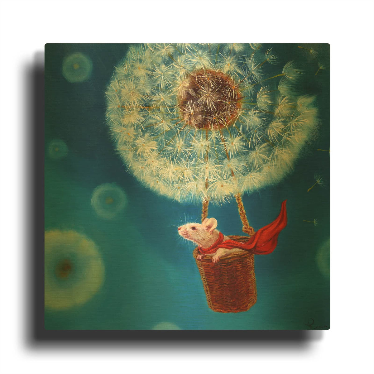 'Gone With The Wind' By Lucia Heffernan Gold Metal Wall Art