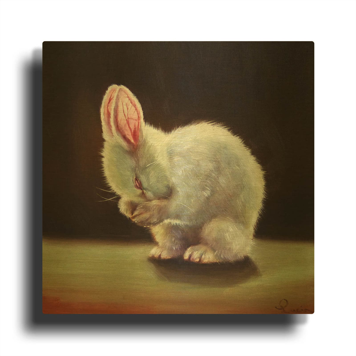'More Carrot Please' By Lucia Heffernan Gold Metal Wall Art