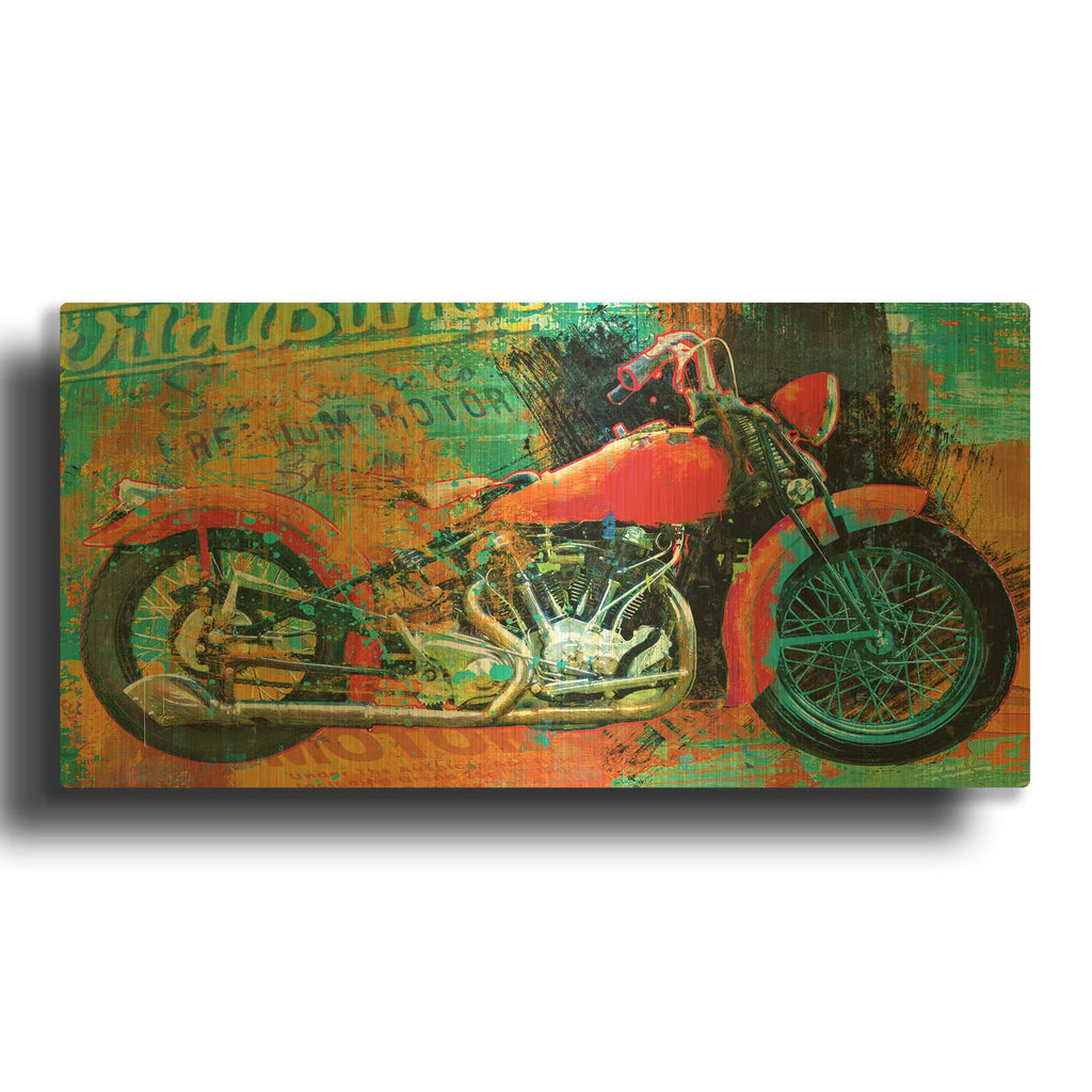 'Hardtail Tangerine' By Porter Hastings Gold Metal Wall Art