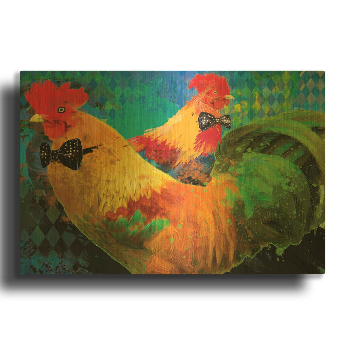 'Russo and Frank' By Porter Hastings Gold Metal Wall Art