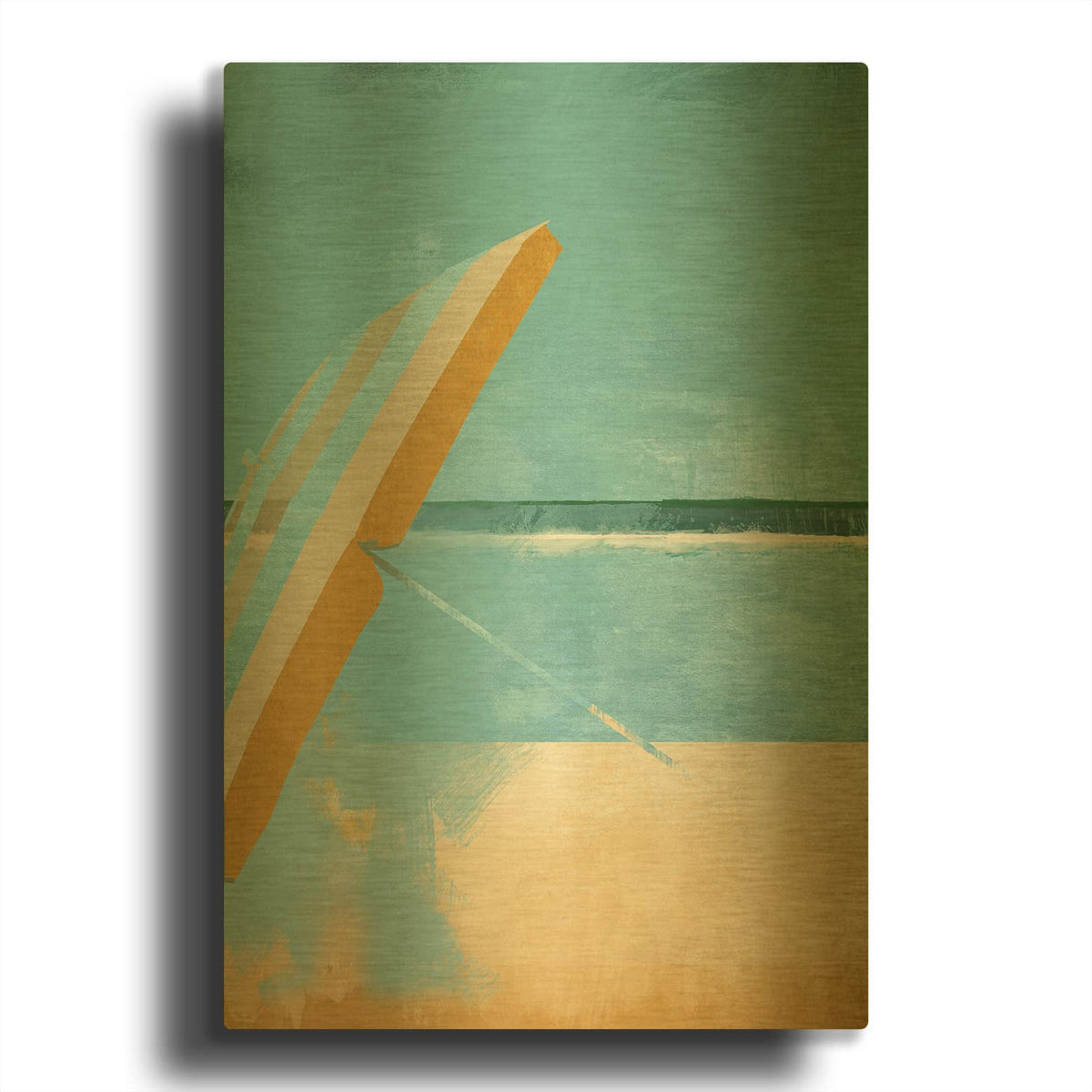 'Tides' By Porter Hastings Gold Metal Wall Art