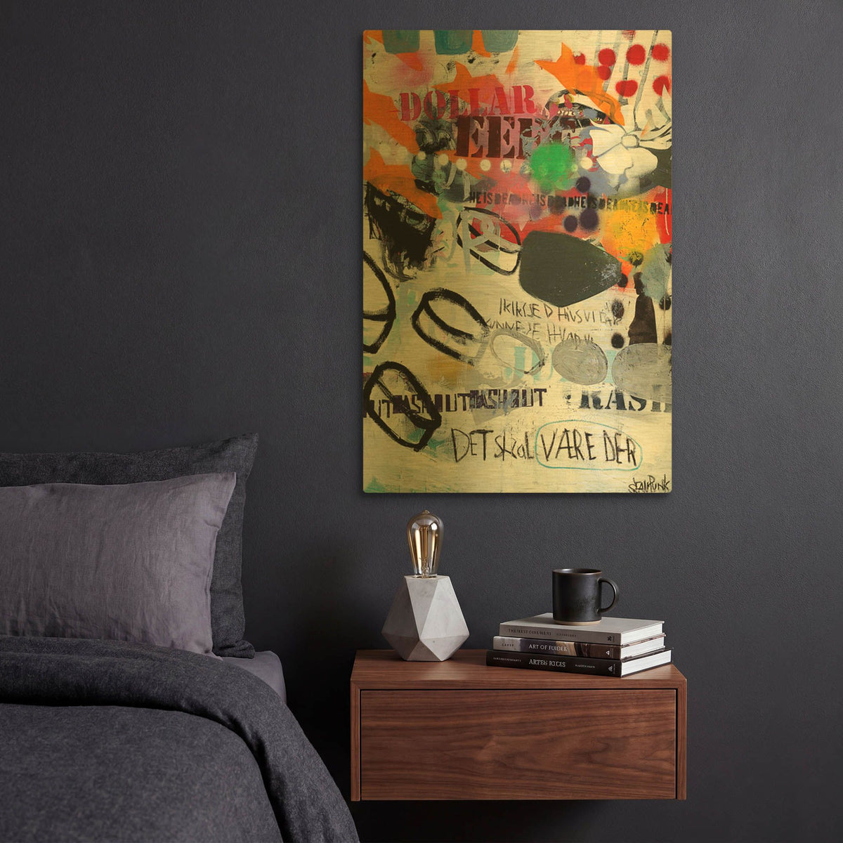 'Discs' By Punk Gold Metal Wall Art