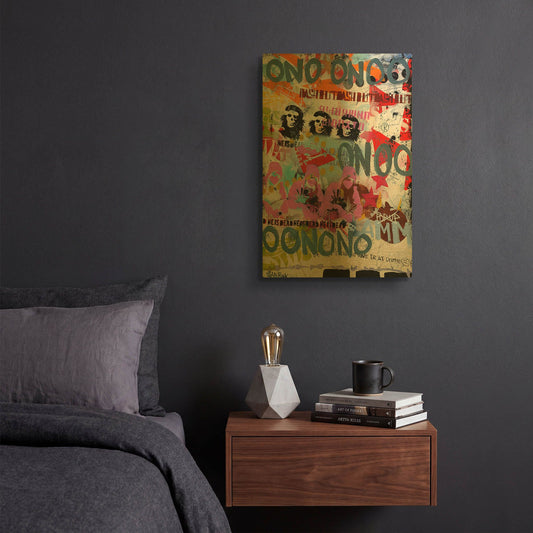 'On' By Punk Gold Metal Wall Art
